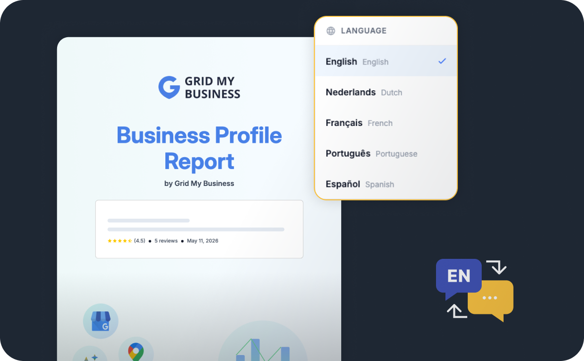 Deliver reports in your client's language