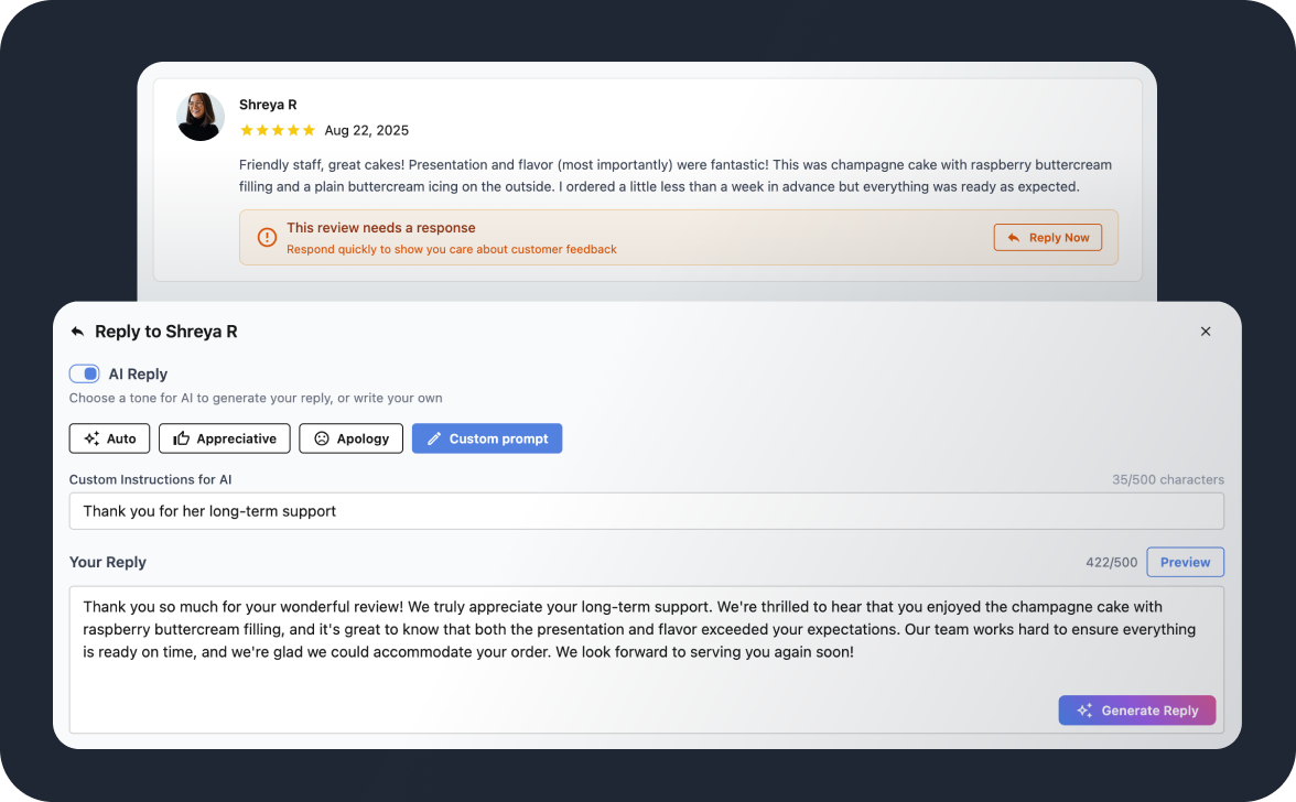 Respond to every review fast