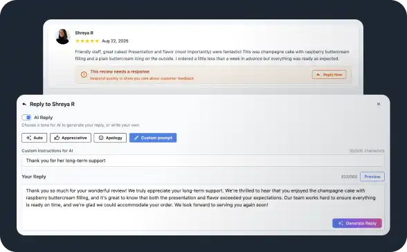 Respond to every review fast