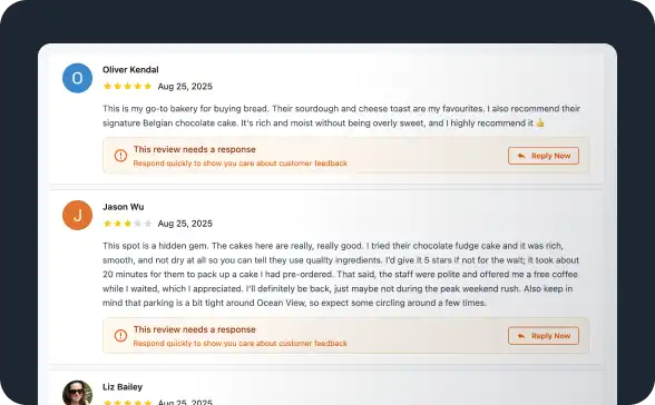 Monitor all your customer reviews